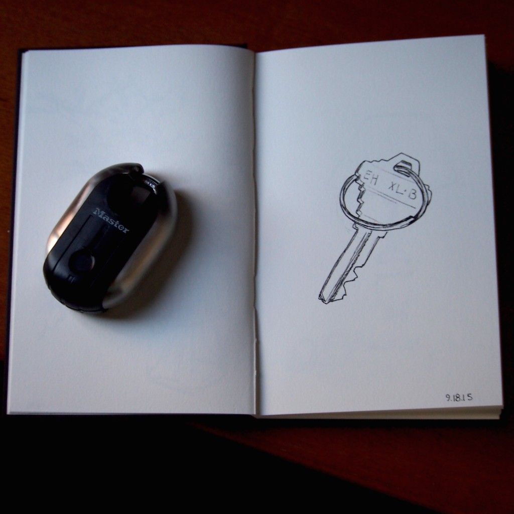 nearly daily doodles nearlydailydoodles key everyday objects caitlin marquis 2015