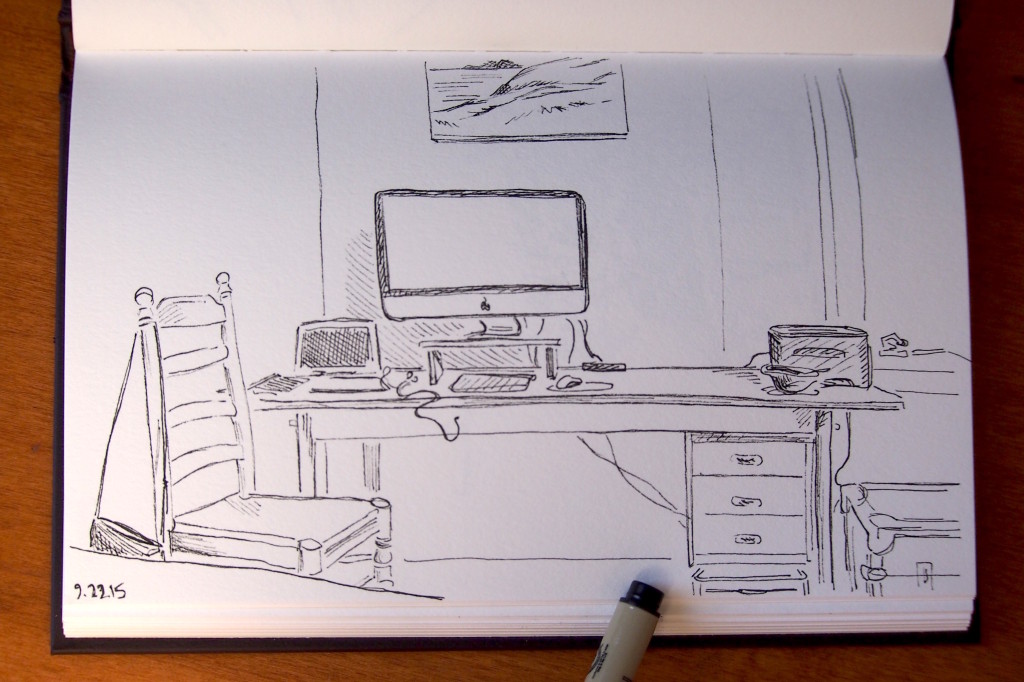 living room nearly daily doodles nearlydailydoodles caitlin marquis 2015