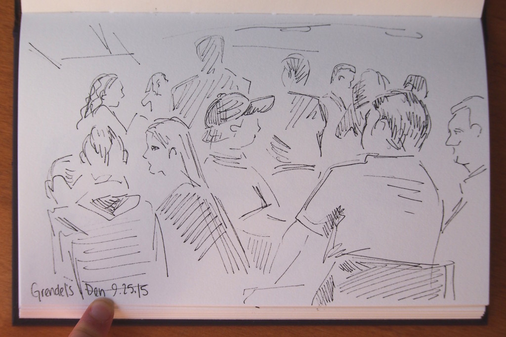 restaurant people nearly daily doodles nearlydailydoodles caitlin marquis 2015