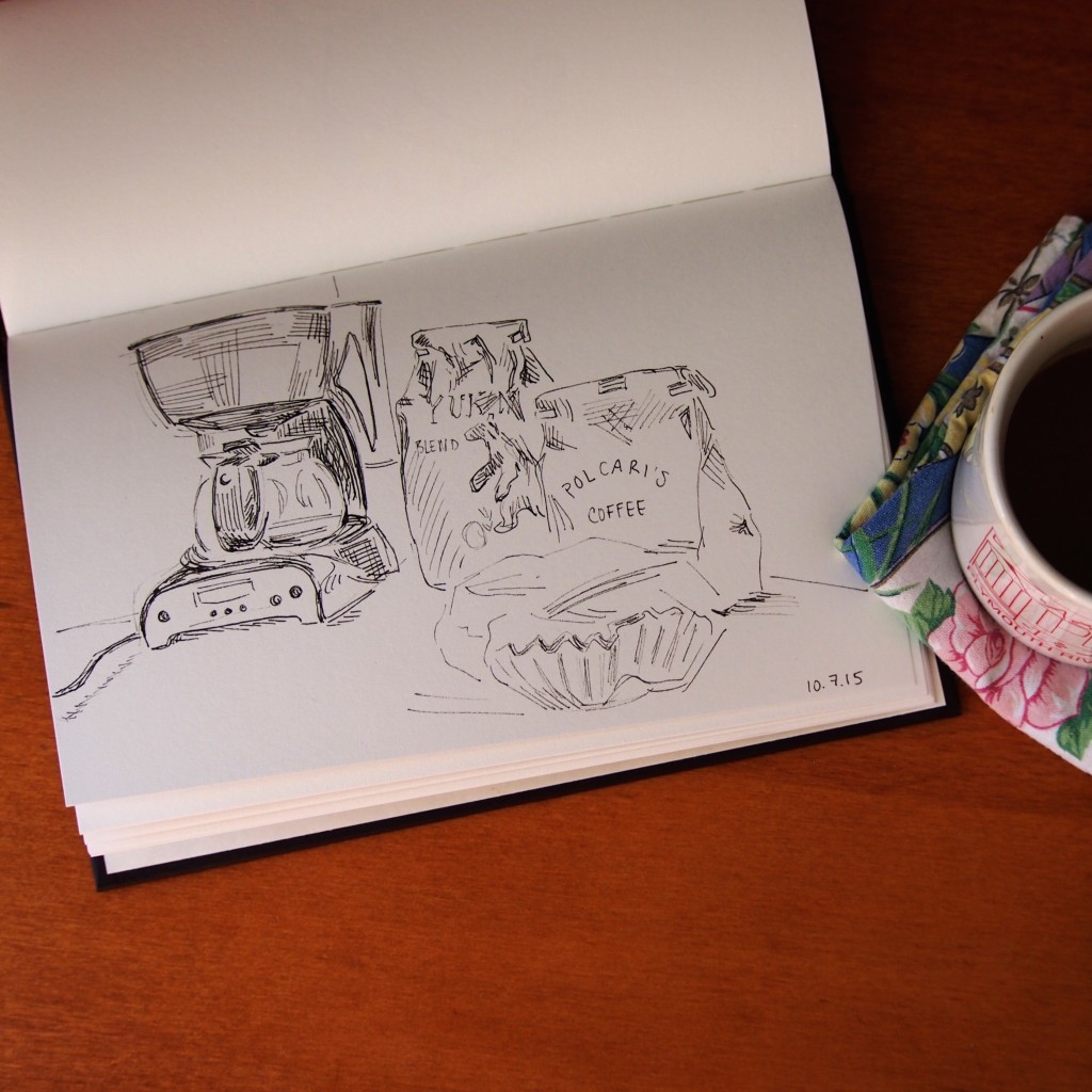 caitlinmarquisstudio nearlydailydoodles coffee mornings